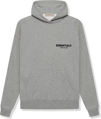 Fear of God Donker Haver Hoodie- Stijlvol en Comfortabel - Heren - Hoodies - Grijs - L - Hoodies & sweatvesten