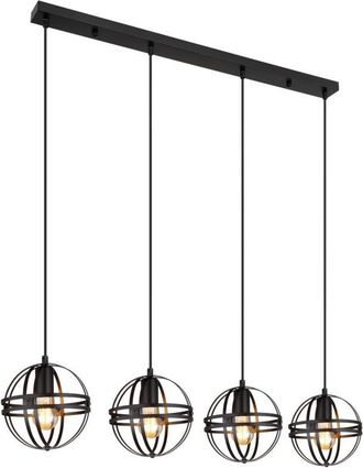 Globo Lighting L&aacute;mpara Colgante - Tamara - Negro - Metal - Gran L&aacute;mpara - Globo