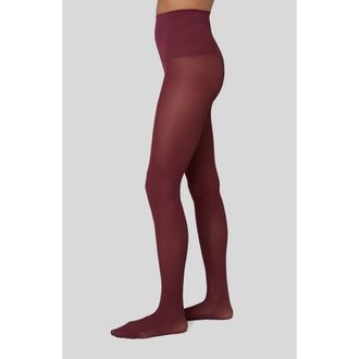 Swedish Stockings Svea Premium Opaque Tights in Deep Red at Nordstrom, Size X-Large