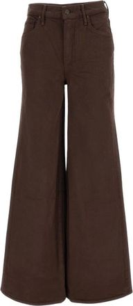 Mother The Undercover Wide-Leg Denim Jeans - Dames - Loose Fit Jeans - Bruin - W28 - Denim - Jeans
