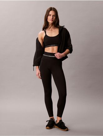 Calvin Klein Calvin Klein Womens Icon Sport Wide Waistband 7/8 Leggings - Black - XL