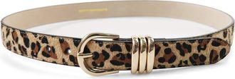 Petit Moments Polished Belt in Leopard/Gold at Nordstrom, Size X-Small