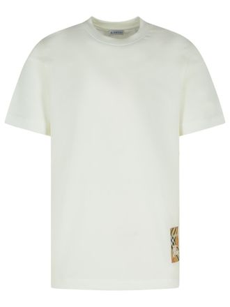 Burberry White Cotton T -Shirt