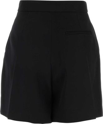 Alexander McQueen Zip-Detail Wool Bermuda Shorts - Black