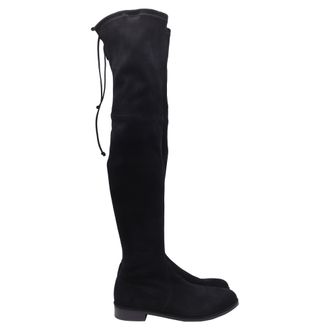 Stuart Weitzman Lowland Bold Boots in Black Suede