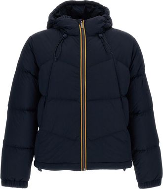 K-Way Blue Quill Waterproof Ripstop Nylon Jacket