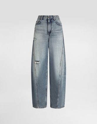 Dolce & Gabbana Denim Trousers - Woman Denim And Jeans Multi-colored 40