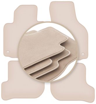 OEM Alfombrillas Beige Premium Para Skoda Yeti Crossover 2009-2017