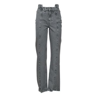 Ganni Vaqueros Rectos - Jeans - Mujer - Gris - W27