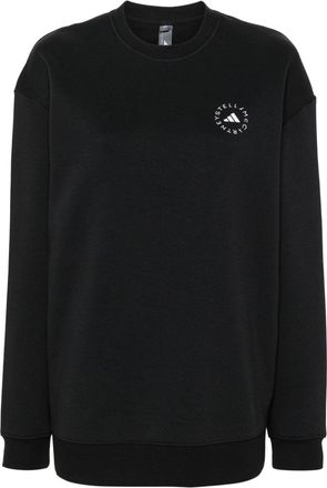 adidas by Stella McCartney ASMC sweatshirt - women - Organic Cotton/Recycled Polyester - 2XS - Black