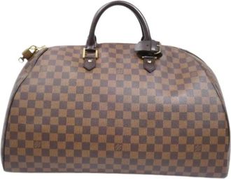 Louis Vuitton Pre-owned Weekend Bags, female, Brown, Size: ONE SIZE Pre-owned Vintage Canvas Weekend Bag