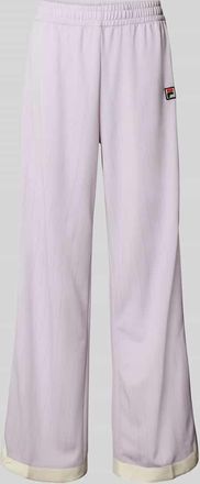 Fila Straight Leg Trackpants mit Logo-Badge Modell LORCE in Flieder, Größe L