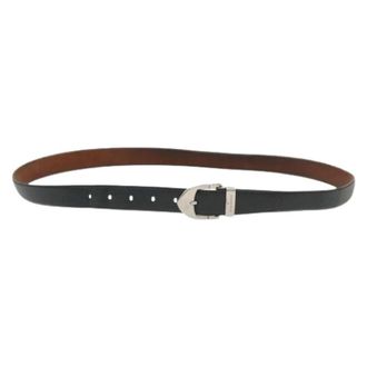 Louis Vuitton Pre-owned Belts, female, Black, Size: ONE SIZE Pre-owned Vintage Taiga Leather Belt