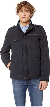 Levi's Two-Pocket Military Jacket with Polytwill Lining Mens Coat Navy : 2XL, Cotton/Polyester
