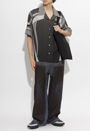 Amiri Short-sleeve Shirt, Mens, Grey