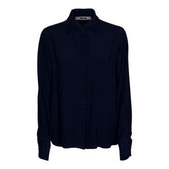 Mauro Grifoni Overhemden, Dames, Blauw, XS, Klassiek Polo Shirt