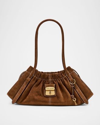 Marc Jacobs The Suede Cristina Satchel Crossbody Bag