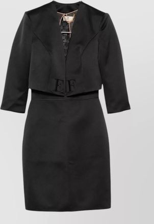 Elisabetta Franchi appliqu&eacute; short-sleeve mini dress