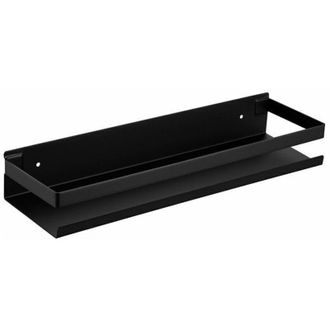 OEM Estante De Ducha Sin Taladrar, Estante De Ba&ntilde;o De Acero Inoxidable, Negro Mate - 30 Cm - Crezuo