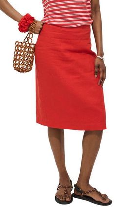 Alex Mill Maya Linen Skirt in Chili at Nordstrom, Size X-Large