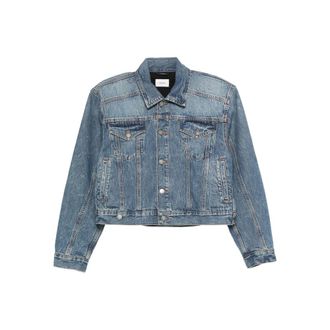 Haikure Button-fastening Denim Jacket