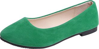 Generic Womens Solid Ballet Flats Dressy Comfortable, Round Toe Slip On Office Shoes Pumps Ladies Girls Ballet Ballerina Work Office Formal Comfort Round Toe 