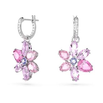 Swarovski Gema Drop Earrings - female - Swarovski - Earrings - Pink - ONE SIZE - Accessories