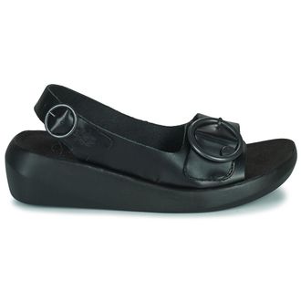 FLY London BERK754FLY Bridle Womens Slingbacks Sandals - Black - Size:UK 7