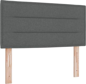 vidaXL Cabecero Altura Ajustable Con Cabecera Gris Oscuro 100 Cm Tela Vidaxl