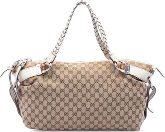 Gucci Pre-owned Gucci Medium GG Canvas Bamboo Bar Tote Ladies ZQ3F5BYV1SC0G5D0