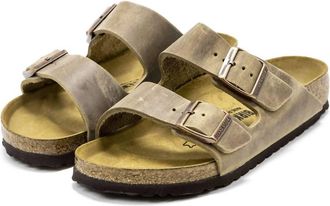 Birkenstock Mens Arizona Oiled Leather Sandals In Brown Brown