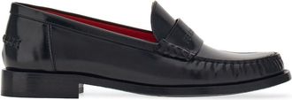 Ferragamo debossed-logo leather loafers - women - CALFSKIN/CALFSKIN - 5.5C - Black