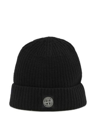 Stone Island Berretto con toppa con logo Stone Island