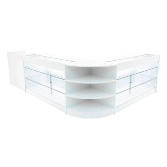 MonsterShop Astro LED Shop Counter Set LM60, TB60 & 2 x K1500 - White