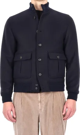 Valstar Ino Wool Diagonal Bomber Jacket