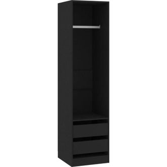 vidaXL Vidaxl - Wardrobe with Drawers Concrete Grey 50x50x200 cm Engineered Wood