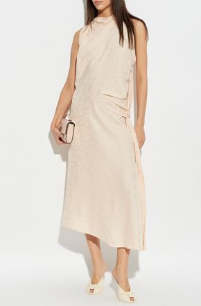 Victoria Beckham Asymmetrical Floral Dress, Womens, Pink