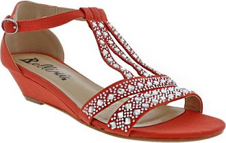 Bellini Larris Rhinestone Wedge Sandal in Orange at Nordstrom Rack, Size 7.5