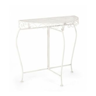 BIZZOTTO Set 2 Consolle in acciaio bianche