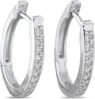 Luxury Bazaar Orecchini a cerchio con diamanti - Argento