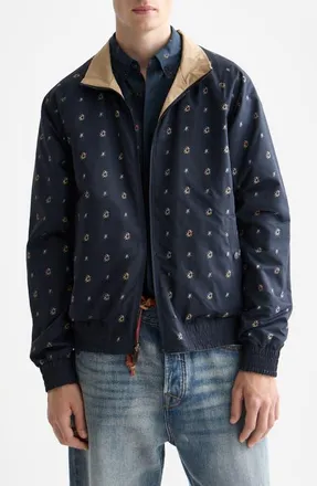 Scotch & Soda Reversible Water Repellent Cotton Jacket in Amphora at Nordstrom, Size Xx-Large