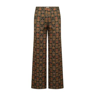 Seductive Broeken, Dames, Bruin, XS, Wijde broek
