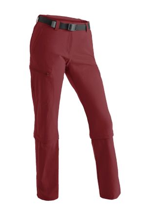 Maier Sports Funktionshose MAIER SPORTS Arolla, Damen, Gr. 44, Normalgr&ouml;ssen, rot (weinrot), 90% Polyamid, 10% Elasthan, Hosen Funktionshose, Damen Wanderhose, zip