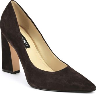 Nine West Tamant Pointed Toe Pump in Dark Brown at Nordstrom, Size 10.5