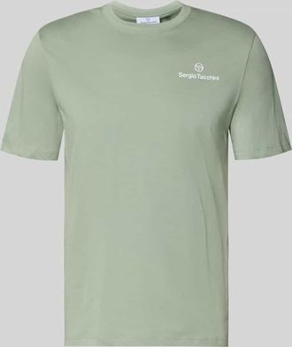 Sergio Tacchini Regular Fit T-Shirt mit Logo-Print in Mint, Gr&ouml;&szlig;e XXL