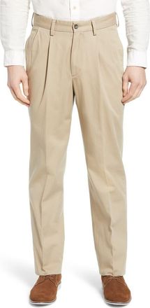 Berle Charleston Khakis Pleated Chino Pants at Nordstrom, Size 30