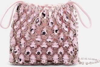 Self Portrait Mini embellished chainmail clutch