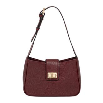 Geox Tassen, Dames, Paars, ONE Size, Leer, Solangy Schoudertas