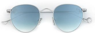 Eyepetizer Lune C.1-26F Mens Sunglasses Silver Size 49