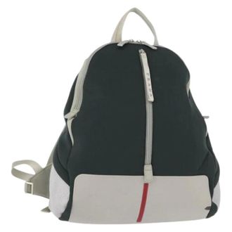 Prada Pre-owned Backpacks, female, Gray, Size: ONE SIZE Pre-owned Nylon Backpack